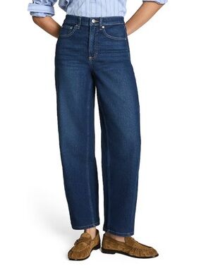 Spanx High-Rise 90s Barrel Leg Jeans Authentic 360 Denim  |  Size: M (Regular)